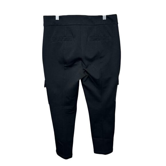 Anthropologie The Essential Slim Knit Cargo Pants in Black - Picture 5 of 7